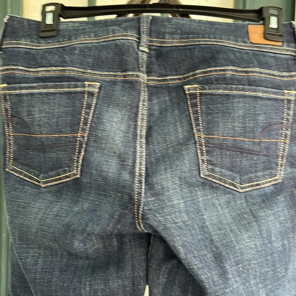 American Eagle Outfitters Dark Wash Original Boot Cut Jeans size 10 Long
